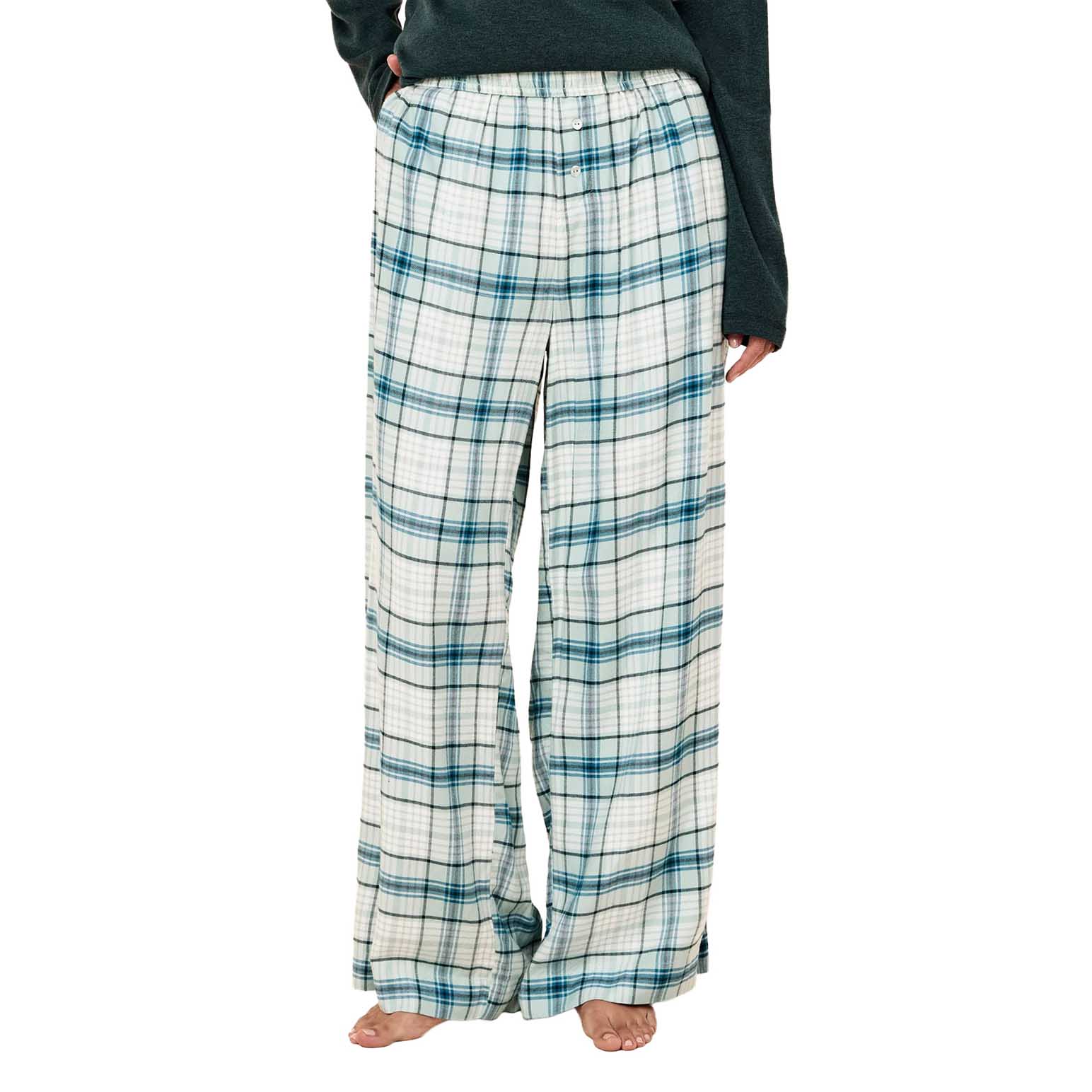 Papinelle Comfy Plaid Full Length Pant
